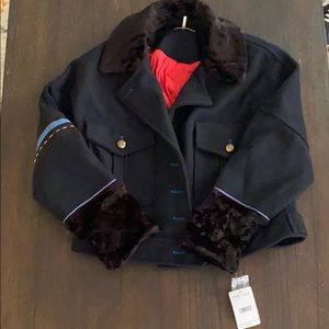 Free People Eisenhower Wool Blend Cropped Jacket